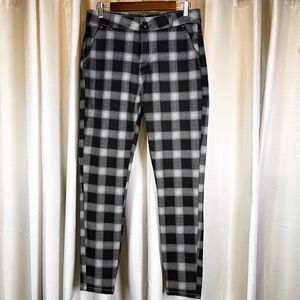 Kojo Fit Plaid Pants Black White Men's 32"